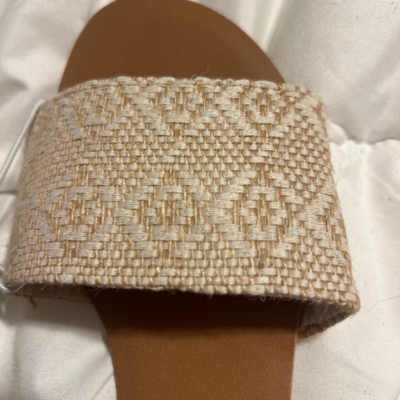 O'Neill Natalie Women's Cream and Brown Slide Sandals - Picture 3 of 5